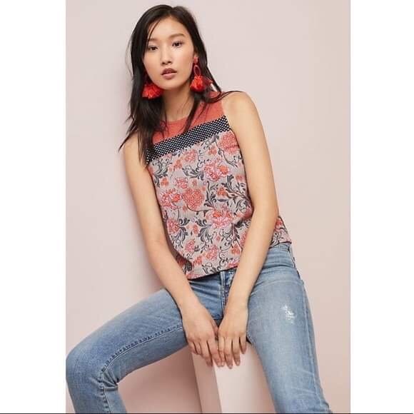 Anthropologie Tops - ⭐️ NWT Anthropologie Meadow Rue Poppy Jacquard Top